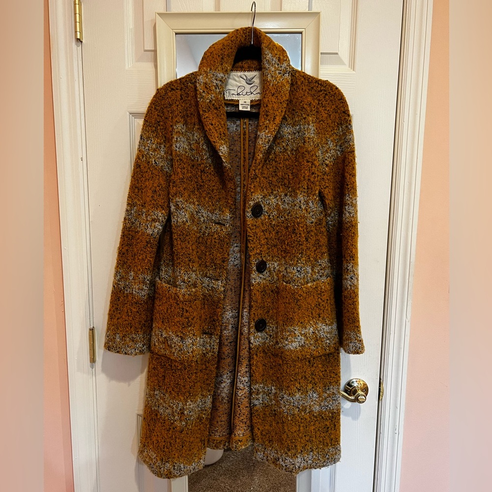 Anthropologie Wool Long Coat
